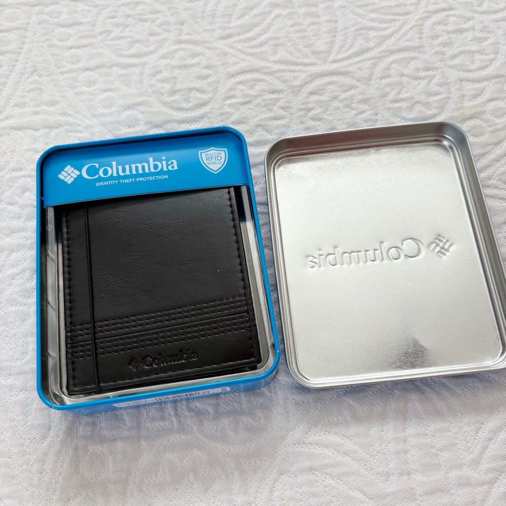 Columbia Men's RFID-Blocking Wallet, Black